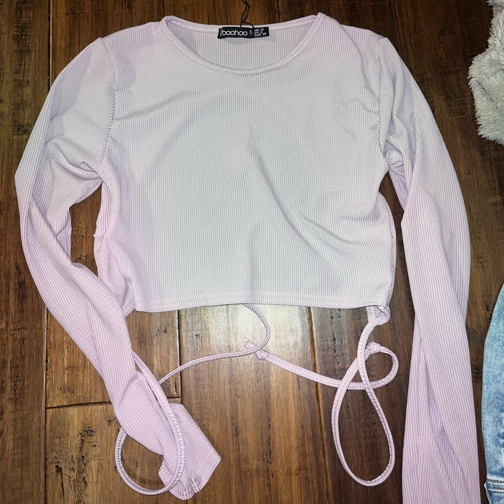 Open back crop top